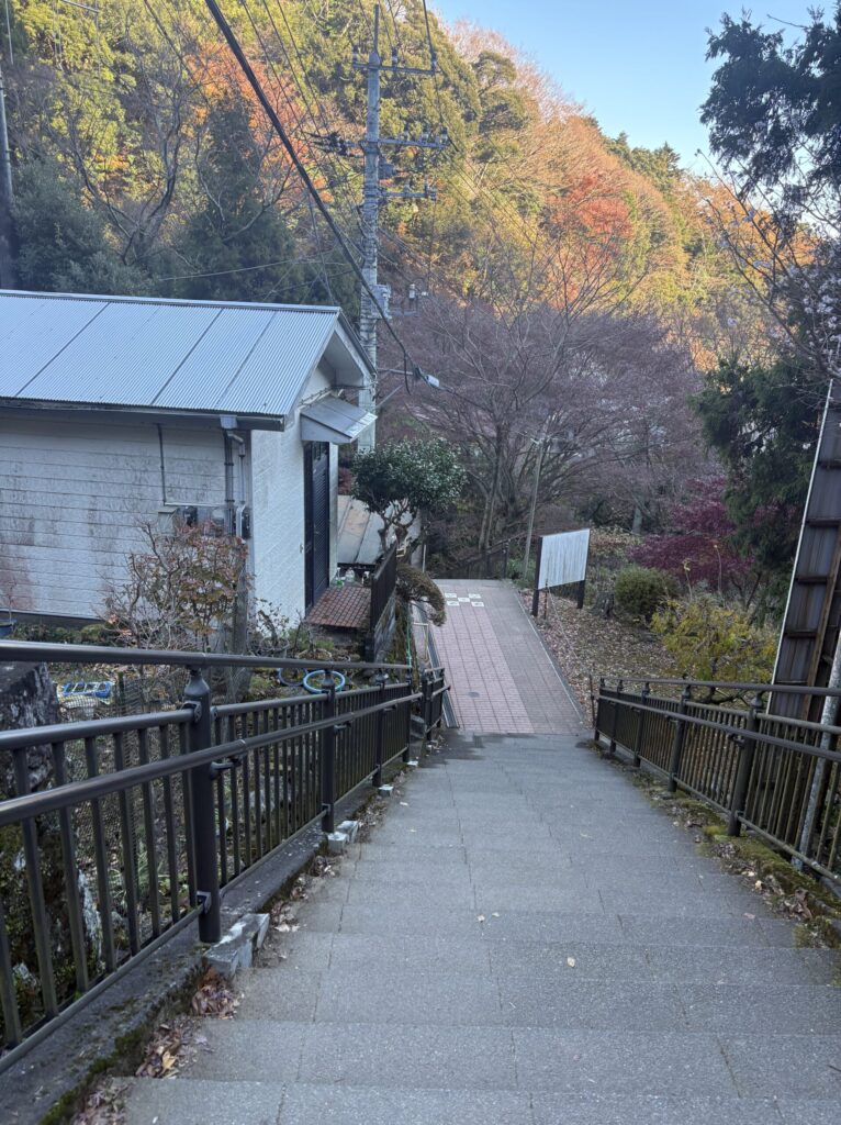 大山ケーブル駅近くの様子